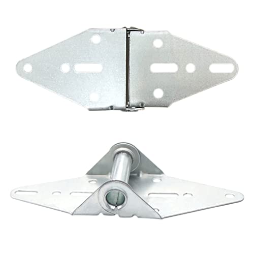 Heavy Duty 14 Gauge Steel #1 Garage Door Hinge With Galvanized Finish - Residential/Light Commercial Garage Door Replacement #TOP4