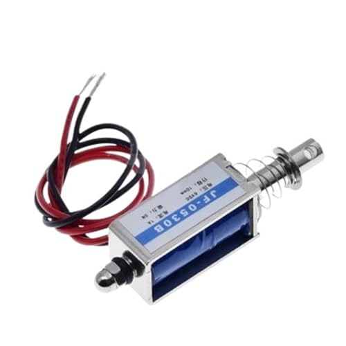 Solenoide JF-0530B de empuje y tracción 12V para control preciso de cerraduras electrónicas
