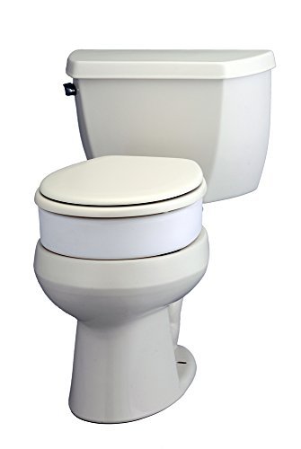NOVA Hinged Toilet Seat Riser, Lift Up and Down Raised Toilet Seat