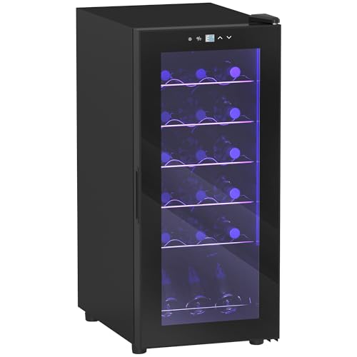 HOMCOM 50L Wine Cooler, 18 Bottles