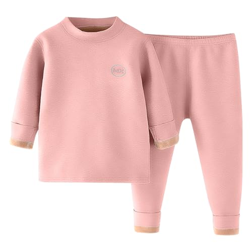 Sous-vêtement thermique enfant doublure polaire épaisse couche de base chaude hiver 2 pièces
