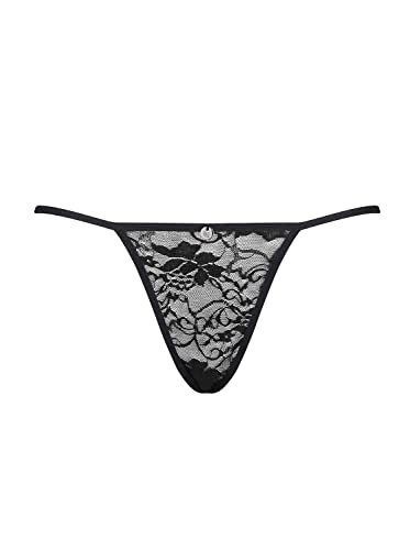 Tanga Obsessive KOKIETTA taille S/M en dentelle noire sensuelle