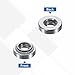 uxcell 200Pcs Self-Clinching Nuts, #6-32 x 0.11 304 Stainless Steel Pressure Rivet Nut Mounting Hardware Fastener for Construction Industry