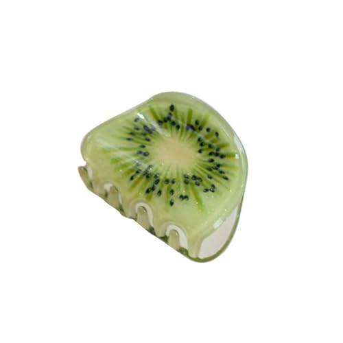 TIYEP ヘアクリップ 可愛い ヘアピン 髪クリップ 髪留め 髪飾り ヘアーアクセサリー 髪固定 しっかりとまる 大人 子ども おしゃれ 韓国 レディース (キウイ, 1個セット)