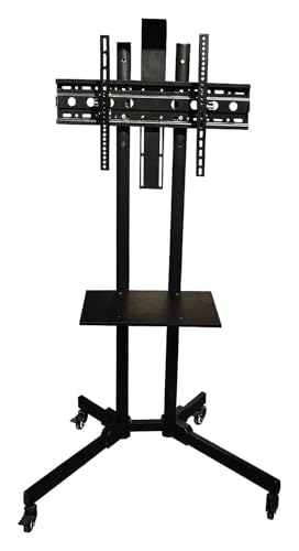 Soporte móvil para TV con altura ajustable y ruedas