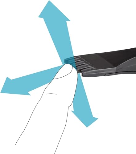 HAZET Ausblaspistole 9040P-5 I breite Flachdüse zur Flächenreinigung, 6 bar Betriebsdruck mit ergonomischem Handgriff I für ein schnelles Entfernen von Spänen oder anderen Fremdkörpern