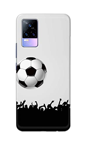 Image of Printed Hard Back Cover Case for Vivo Y73 | Vivo V21e 4G Back Cover (Football Icon) -1302