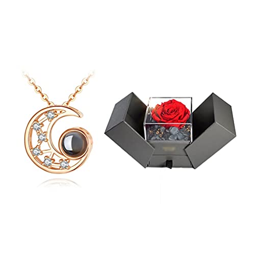Pendentifs pour femmes LAMGUL lune et cent langues cadeau anniversaire unique