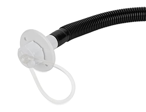Camco Flexible Camper/RV Drain | Designed for Campers w/Single Sink and No Holding Tanks | Includes 25” of ¾-Inch ID Hose | Crafted of Heavy-Duty Chemical-Resilient Polymer (37420)