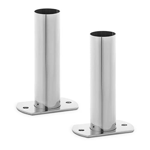 Uniprodo Set di Montaggio Scaletta per Piscina con 2 Estremità UNI_LADDER_SUPPORT_42 (Acciaio inox, 40 mm, 180 kg)