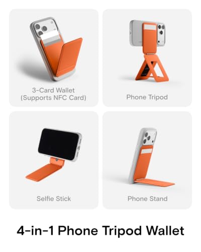 Image of MOFT Snap Phone Tripod Wallet AERA, NFC-Supported Card Holder, iPhone Stand