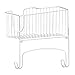 mDesign Wall Mounted Ironing Board Holder - Steel Ironing Board Rack for Easy Organisation - Includes Basket for Iron Storage - White