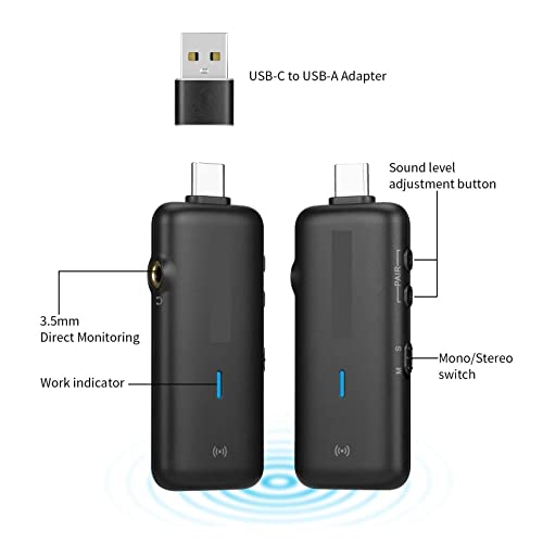 Microphone enregistrement PC Android SR-MV2000W sans fil USB