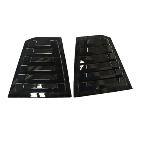 ULTFVPMQR Fit for Chevy Cruze 2016-2019 Car Rear Louver Window Side Shutter Cover Trim Sticker Vent Scoop ABS Accessories(Gloss Black)