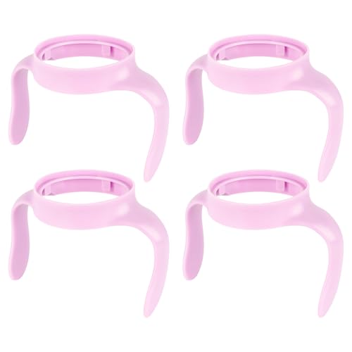 Image of XUNICUTE Baby Bottle Handles for Mam Bottle, Bottle Holder for Baby, 4 Count, Purple