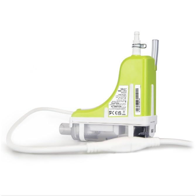 ASPEN Silent + Mini Lime Bomba de desagüe de condensación con canaleta en ángulo para aire acondicionado de pared / 5.ª generación (Paquete de repuesto (OEM) SIN CONDUCCIÓN)