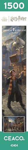 Ceaco - Thomas Kinkade Studios Harry Potter Diagon Alley 1500 Piece Jigsaw Puzzle with Bonus Poster