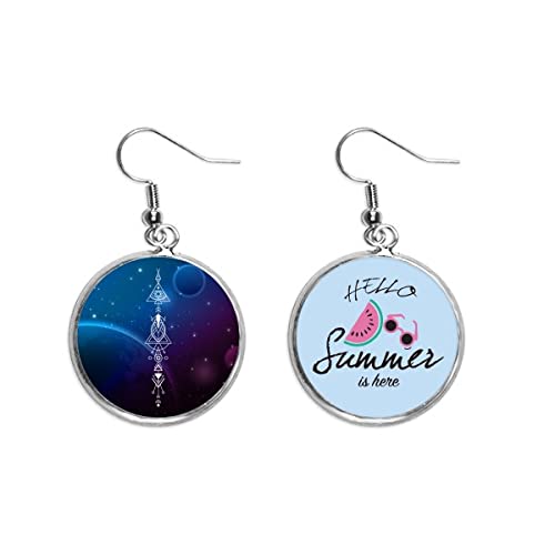 Pendientes de sandía estilo cielo estrellado para lucir en tus noches de verano