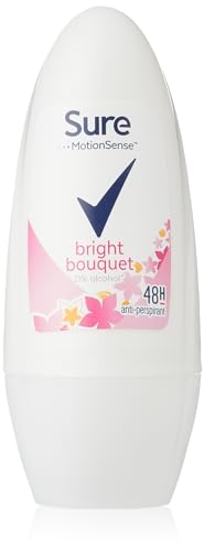 Sure Bright Bouquet Antiperspirant Roll On deodorant for women for 48-hour sweat and odour protection 6x 50 ml