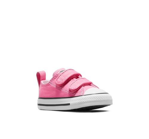 Converse Girl's Chuck Taylor All Star 2V Low Top Shoe, pink, 4 M US Toddler3