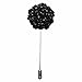 Mwfus Mens Crystal Suit Lapel Pins Brooch Boutonniere Wedding Party Accessories