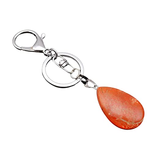 myaddiction Cute Waterdrop SHape Gemstone Pendant Keychain Keyring DIY Red Jewelry & Watches | Fashion Jewelry | Necklaces & Pendants