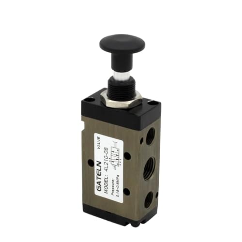 Vanne push-pull 4L310-10 de commande pneumatique 5/2 voies avec raccords 12mm