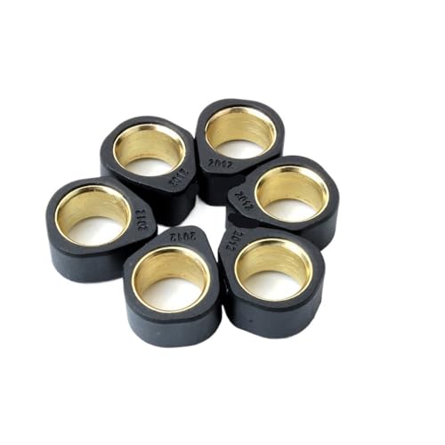 6個ローラーセットとバリエーターウェイトスクーター125cc 4T 20x12mm 9g 11g 13g 16g用(20x12mm 9g)