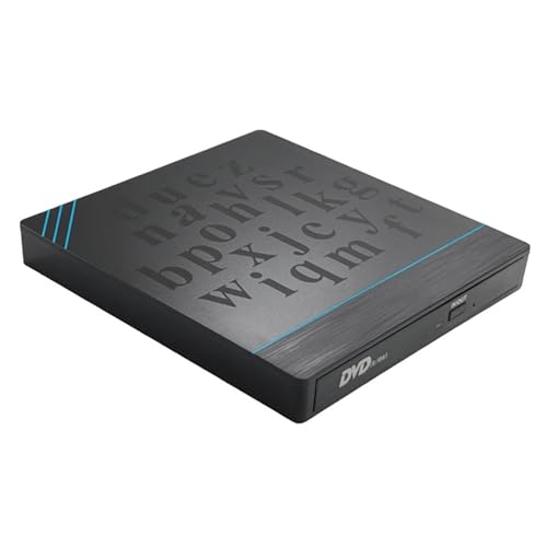 Graveur externe DVD CD 7-en-1 USB 3.0 Type-C portable noir