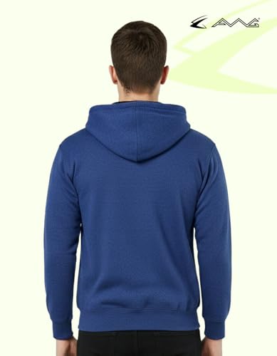Image of AWG ALL WEATHER GEAR Hoodies for Men | Men's Solid Hooded Sweatshirt | Winter Wear | Pullover | Jackets for Men Stylish | Zipper Hooded Sweatshirt