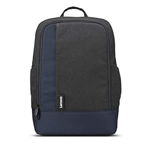 Lenovo 15.6″ Professional Backpack, Made in India, Water-resistant,Uncompromised storage, Travel friendly:Fleece-lined PC compartment,Vented,Padded BackPanel & Adjustable shoulder straps,Luggage strap