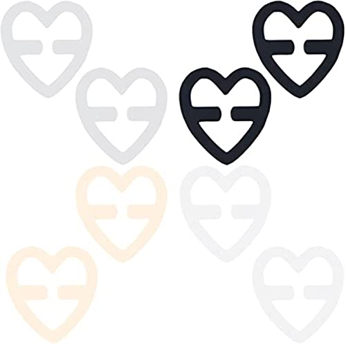 Nevoluxer 6 Stück BH-Clips Set - Unsichtbare Träger Clips Mit Nippel Cover