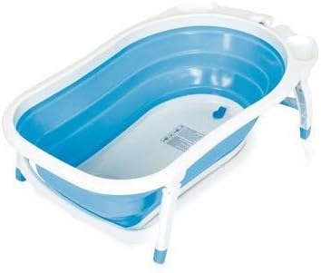 POPLEYSilicon Baby Bathtub Fodable Shower Tub Infant Collapsible Portable Shower Basin for Kids and Child (Multicolor)