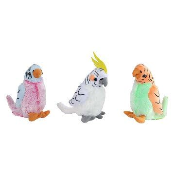 Peluche perroquet 20 cm coloré et doux pour enfant