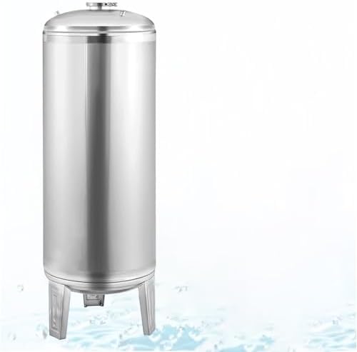 200L Stainless Steel Pressure Tank - 52.8 Gallon Vertical High-Pressure Water Storage with Air Release Valve & Mounting Kit for Efficient Water System Performance