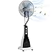 Produktbild HOMCOM Standventilator mit Wasser, Ventilator mit Nebelfunktion, 3 Modi, Oszillierend 90W Standventilator mit Wasserkühlung, 3L Wassertank, Timer, Rollen, Schwarz