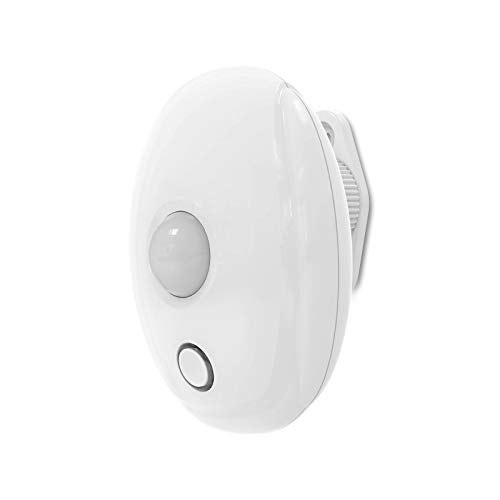 Ecoey Motion Detector, Wireless Motion Sensor (Battery Include) with Pyroelectric Sensor for Real-time, Passive Detector with Digital Temperature Compensation Technology and LED, FJ100A-14, 1 Pack