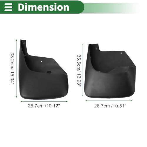 Image of Motoforti Mud Flaps Splash Guards Mud Guards for Chevrolet Trail Blazer 2002-2009 W /Mount Accessories