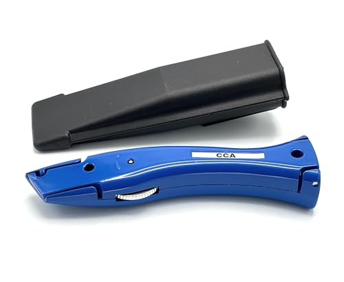 CCA Blue Carpet Cutter Tool with Black Holder for The Professional and DIY Installer