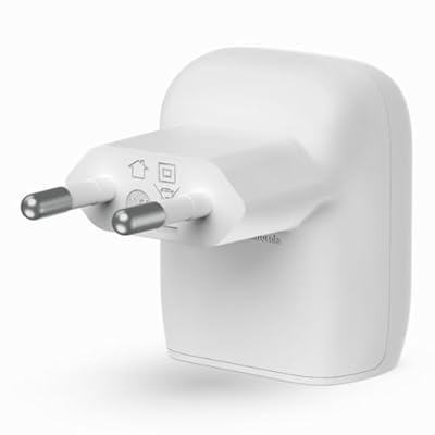 Belkin Cargador de pared rápido USB Tipo C Power Delivery de 20 W certificación USB-C PD 3.1 PPS diseño compacto y portátil Cargador USB para iPhone Air iPhone 17 iPad Samsung Galaxy Pixel