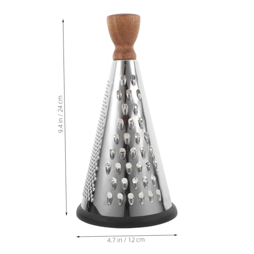 Rallador de queso manual con mango de madera y metal miniatura 2