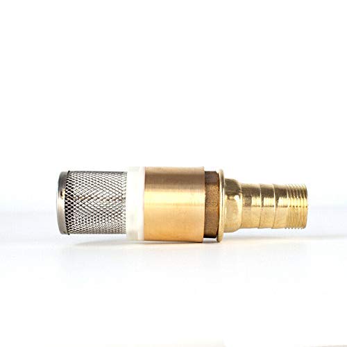 TopHomer 88 x 37mm zawór anty-powrotny 1" - z sitkiem ze stali nierdzewnej i zaworem jednouchwytowym/zawór zwrotny (tak ogon)