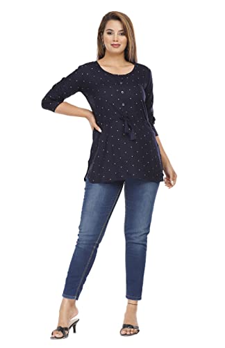 Image of J Y JYOKU Women's TOP Navy Blue