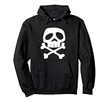 Hoodie Skull and Bones - 1980's Punk Rock Misfit Pullover Hoodie