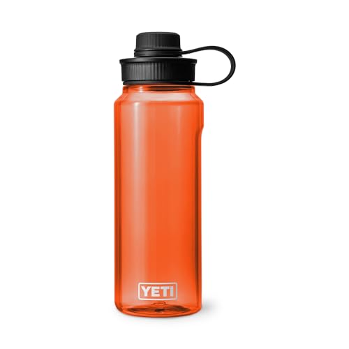 Image of YETI Yonder Water Bottle with Yonder Tether Cap, Lightweight, Leakproof and BPA-Free