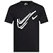 Produktbild Nike Herren T Shirt Court T Shirt Mens Swoosh Logo Tee Short Sleeve Classic T Shirt Black DQ3944 010 New (Large)