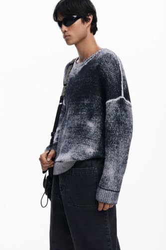Pull homme Desigual manches longues pull en tricot plat regular - 2