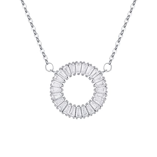 Bijoux en zircone cubique pour femmes pendentif argent 925 maman