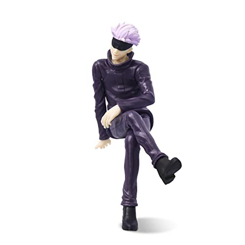 NUWIND Jujutsu Kaisen Gojo Satoru Collection Figur Sitzposition Anime Figuren Spielzeug PVC Dekoration Geschenke Weihnachten Geburtstag Halloween (Gojo Satoru)