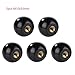 Black Bakelite Round Ball Lever Knob Set with Female Threaded Copper Nut M5 M6 M8 M10 for Machine Tools and Industrial Equipment 5 Pack(M10x35)